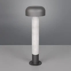 Bolardo luminoso FRASER, aspecto de hormigón, altura 54 cm, metal, IP54