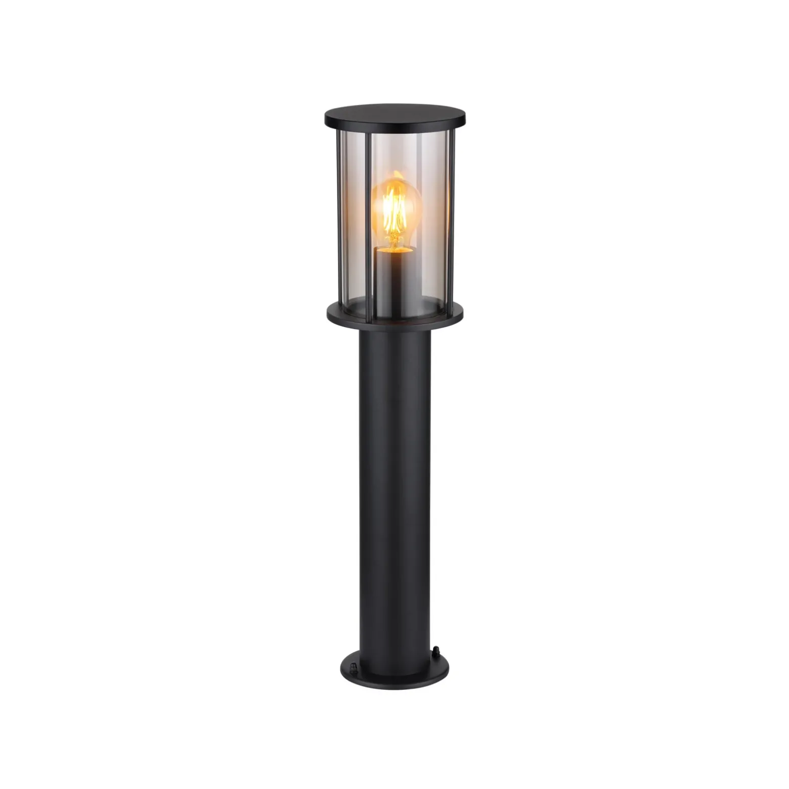 Bolardo luminoso Gracey, altura 60 cm, negra, acero inoxidable, IP54
