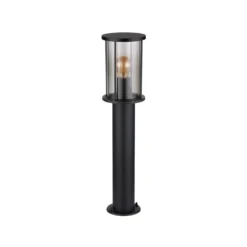 Bolardo luminoso Gracey, altura 60 cm, negra, acero inoxidable, IP54