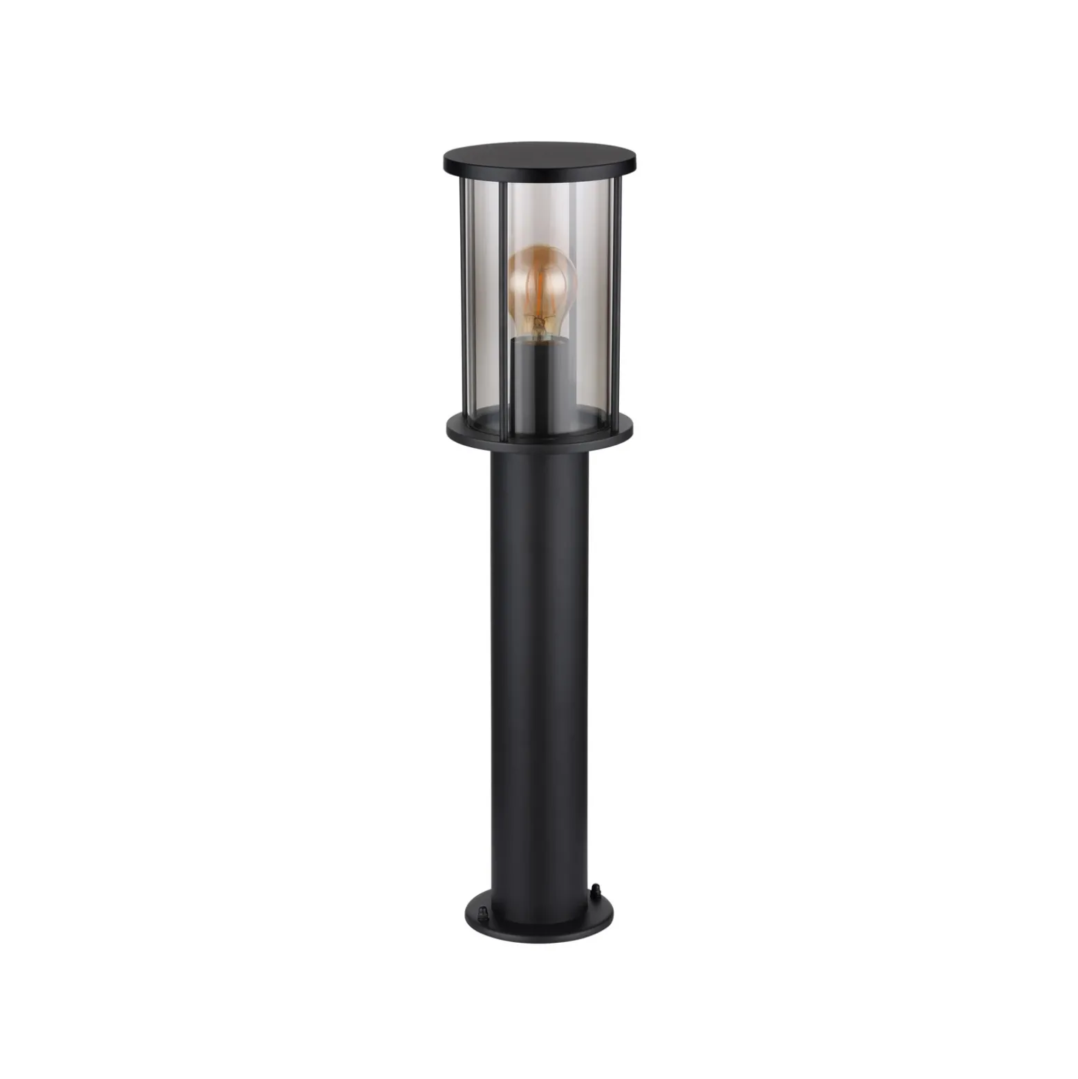 Bolardo luminoso Gracey, altura 60 cm, negra, acero inoxidable, IP54