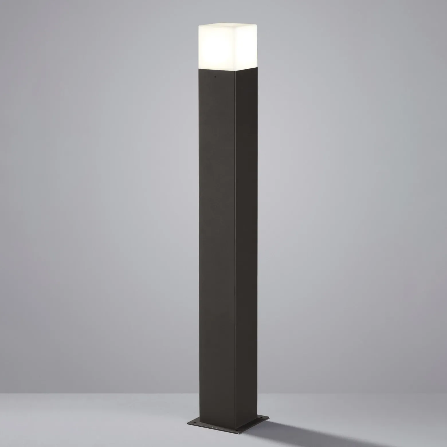 Bolardo luminoso HUDSON, antracita, altura 80 cm, metal, IP44