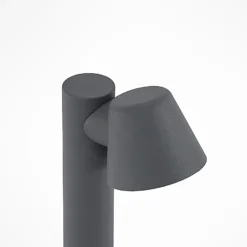 Bolardo luminoso Ileyna de Lindby, antracita, metal, 70 cm