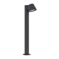 Bolardo luminoso Ileyna de Lindby, antracita, metal, 70 cm
