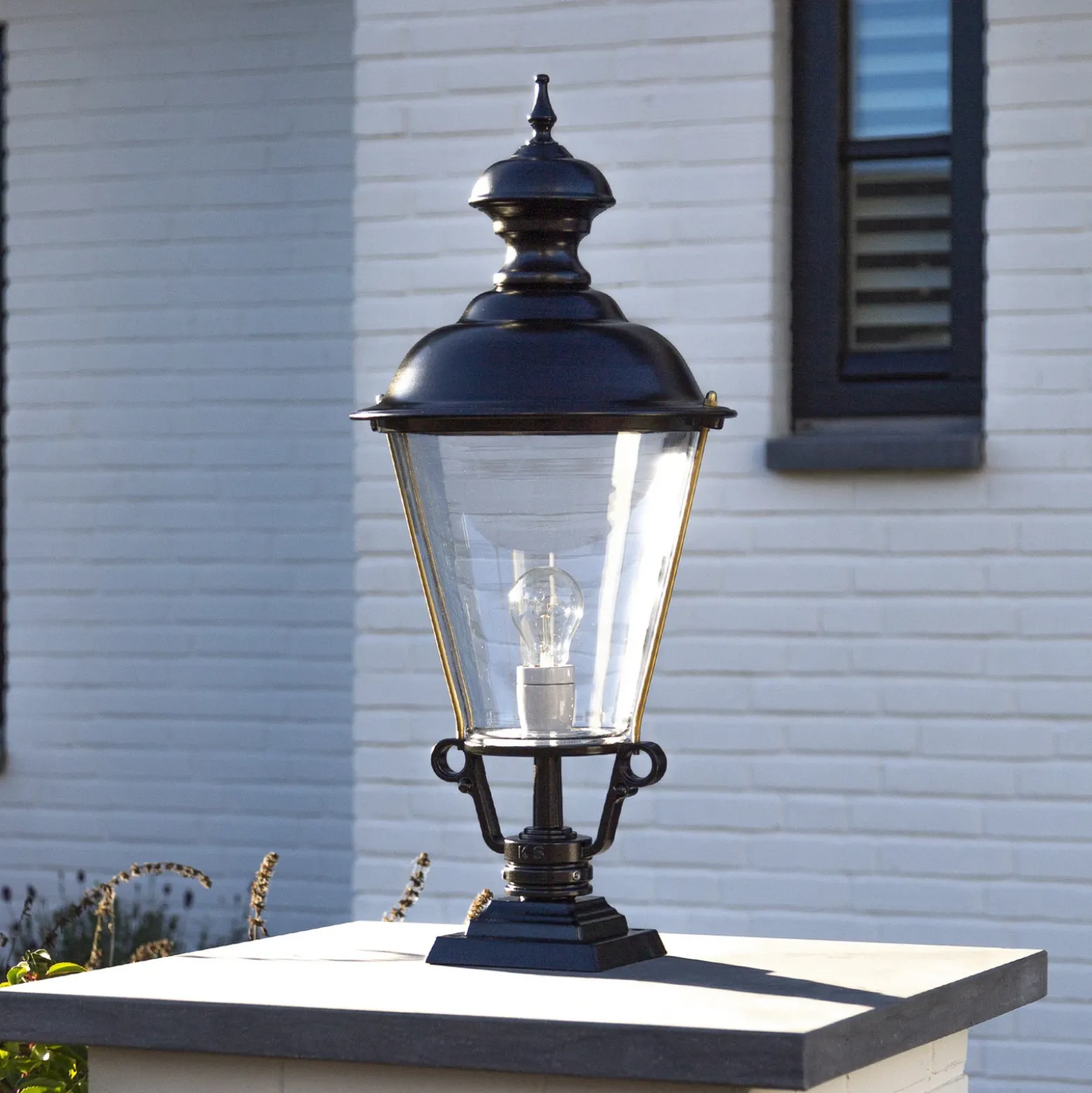 Bolardo luminoso K43, altura 61 cm negro