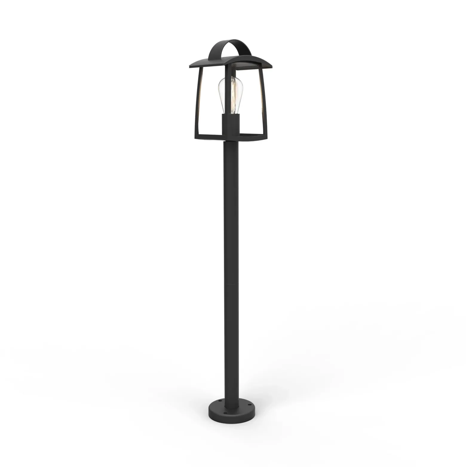 Bolardo luminoso KELSEY, negro, altura 104 cm, metal, IP44, E27