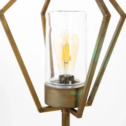 Bolardo luminoso 3456 latón antiguo/claro 88cm