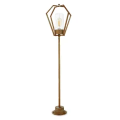 Bolardo luminoso 3457 latón antiguo/claro 118 cm