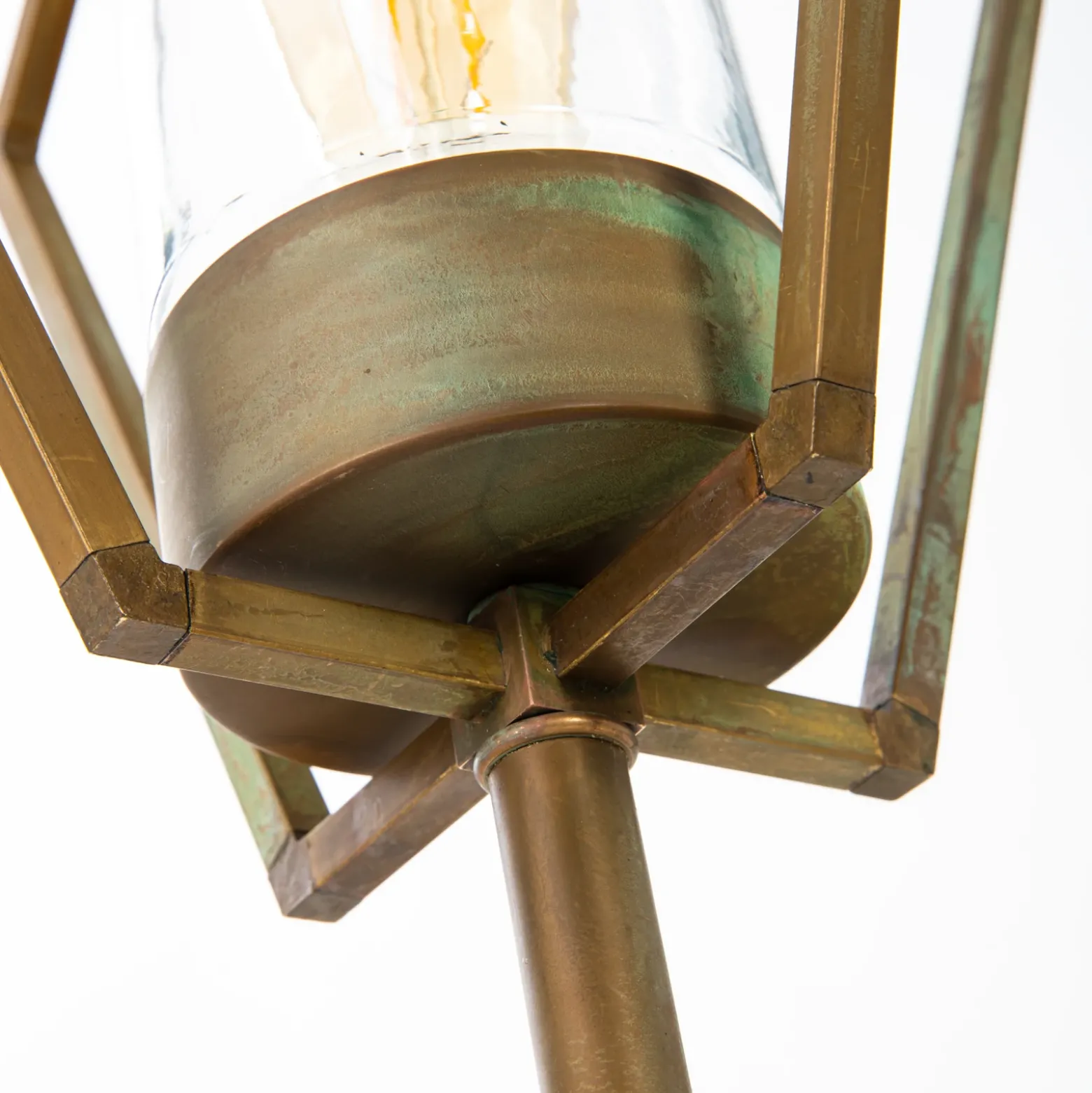 Bolardo luminoso 3457 latón antiguo/claro 118 cm