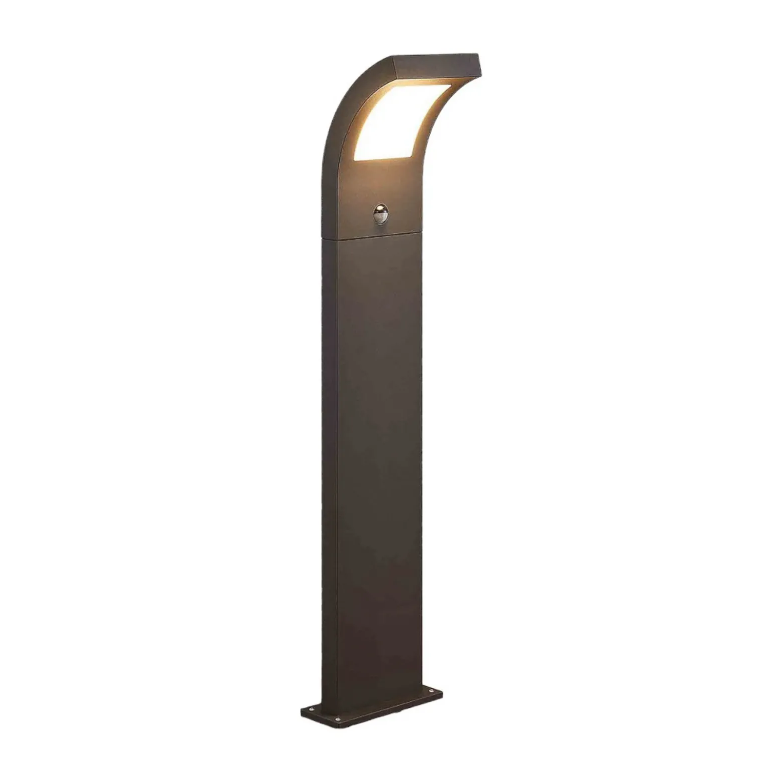 Bolardo luminoso LED Advik de Arcchio, 100 cm, antracita, sensor, IP54