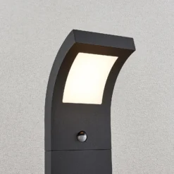 Bolardo luminoso LED Advik de Arcchio, 100 cm, antracita, sensor, IP54