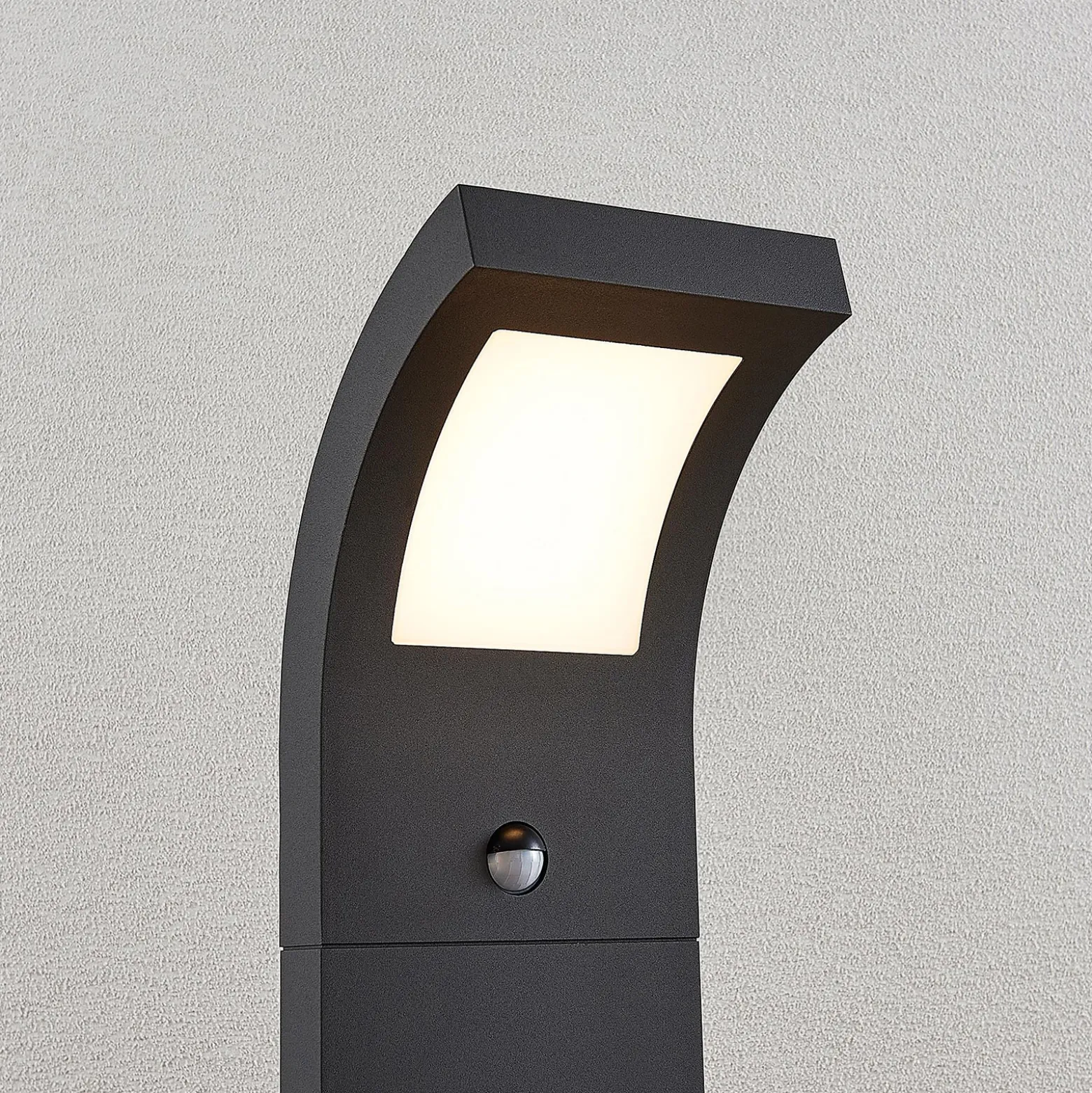 Bolardo luminoso LED Advik de Arcchio, 100 cm, antracita, sensor, IP54