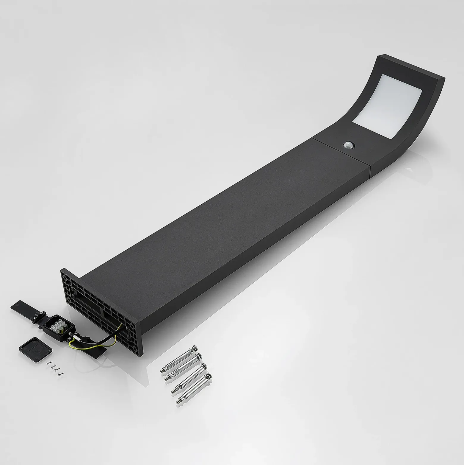 Bolardo luminoso LED Advik de Arcchio, 100 cm, antracita, sensor, IP54