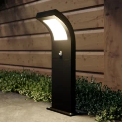 Bolardo luminoso LED Advik de Arcchio, 60 cm, antracita, sensor, IP54