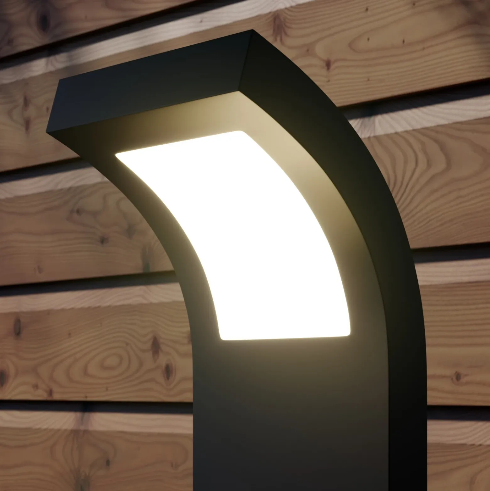 Bolardo luminoso LED Advik de Arcchio, IP65, 60 cm, antracita, metal