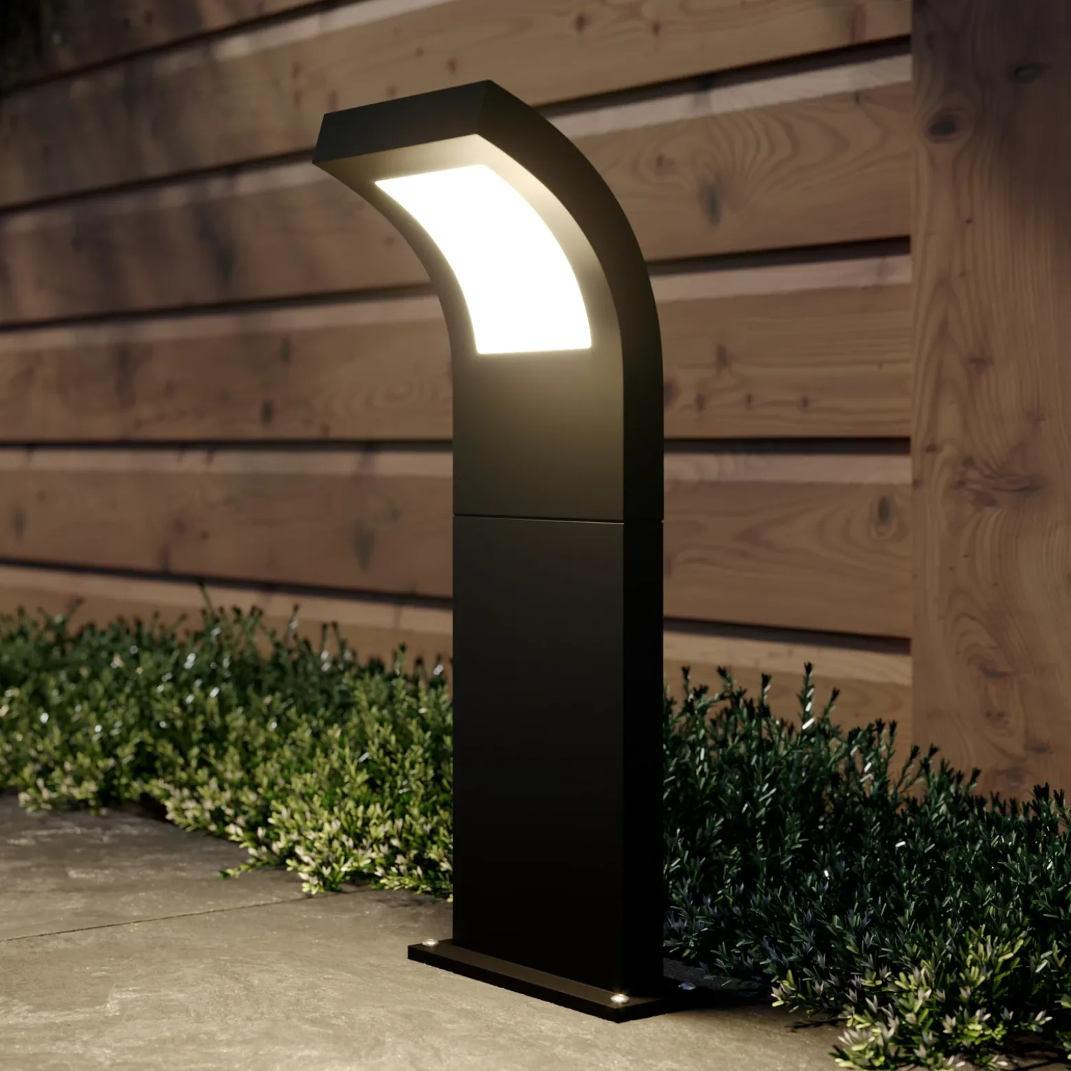 Bolardo luminoso LED Advik de Arcchio, IP65, 60 cm, antracita, metal