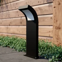 Bolardo luminoso LED Advik de Arcchio, IP65, 60 cm, antracita, metal