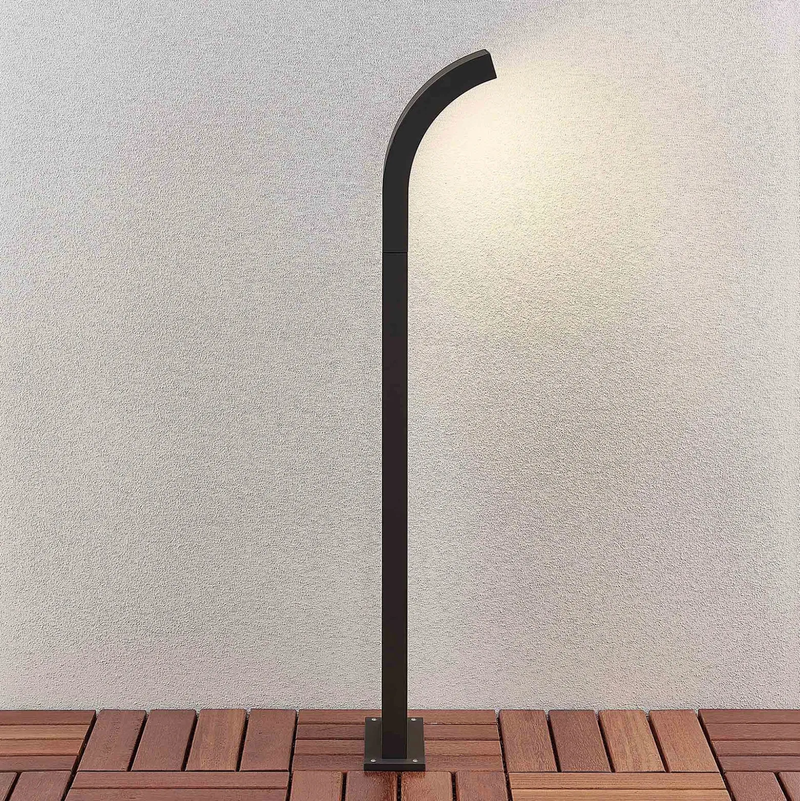 Bolardo luminoso LED Advik de Arcchio, 100 cm, antracita, metal, IP65