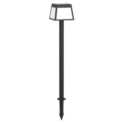 Bolardo luminoso LED Altilia, altura 106 cm, negro, sensor