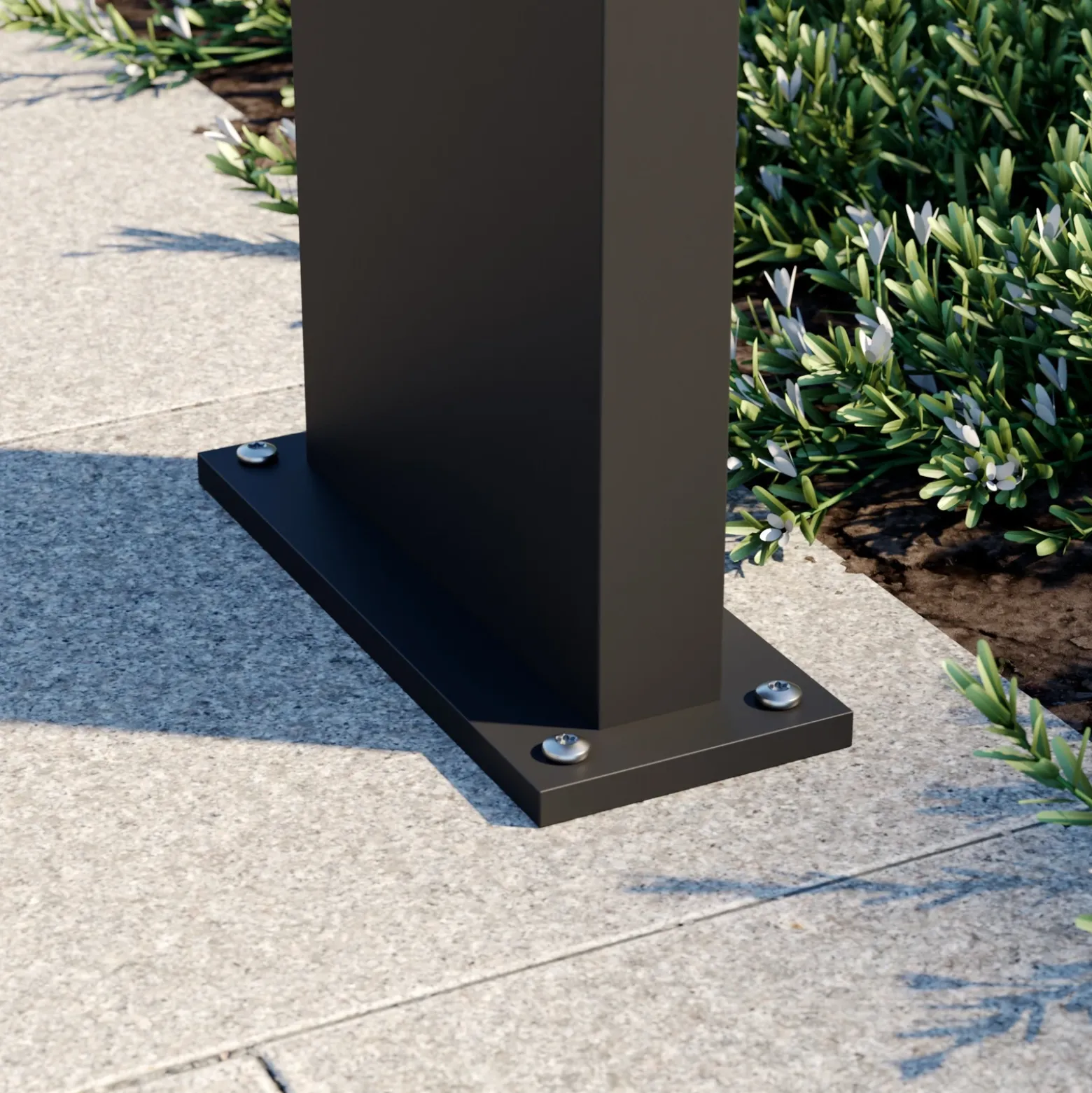 Bolardo luminoso LED Arcchio, antracita, metal, 100 cm