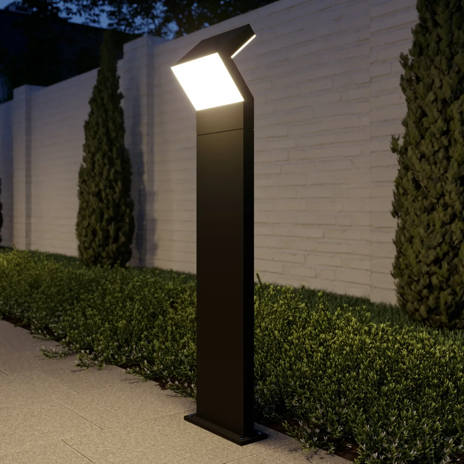 Bolardo luminoso LED Arcchio, antracita, metal, 100 cm