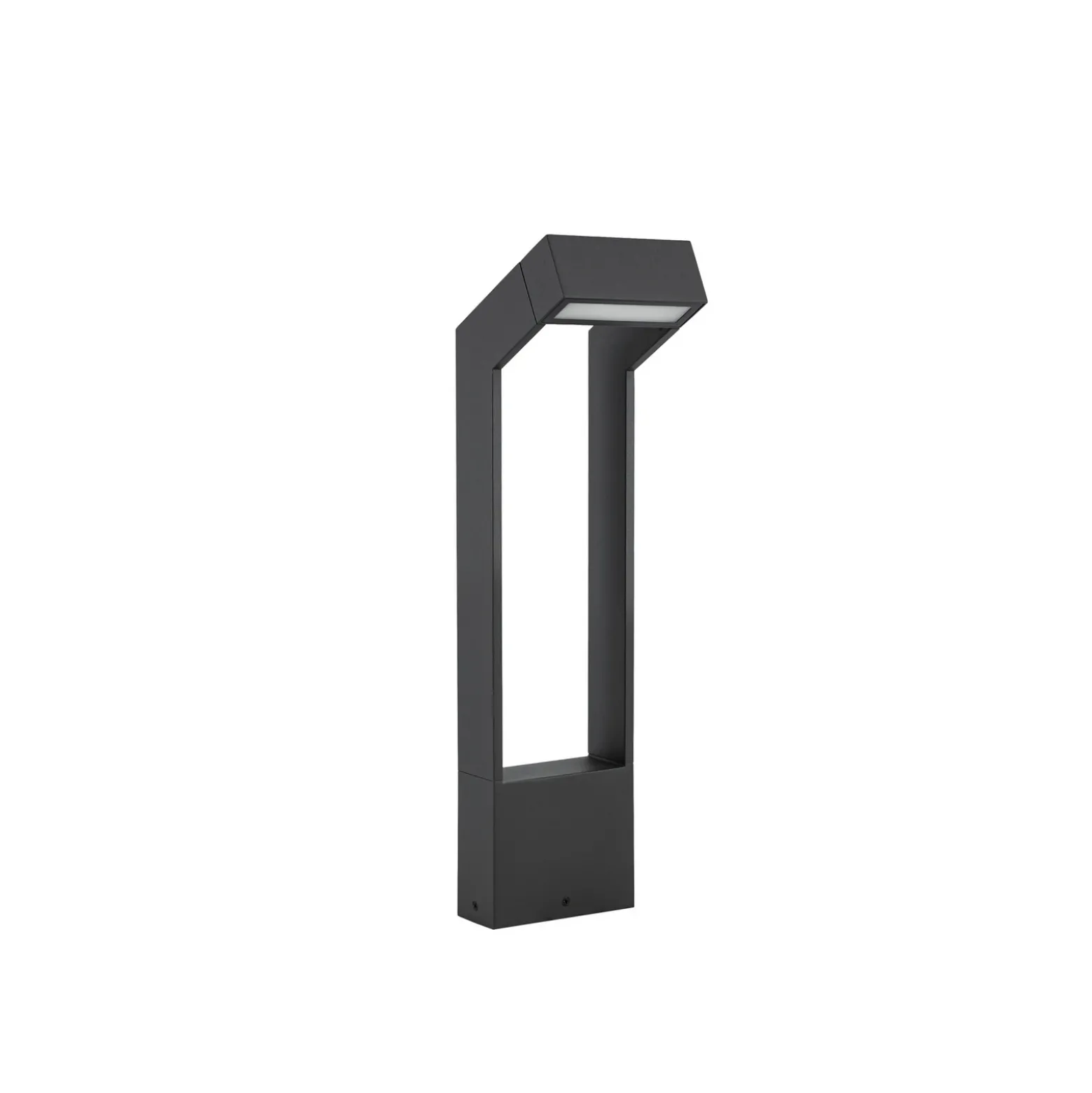 Bolardo luminoso LED Arcchio Kovato, altura 60 cm, gris oscuro, IP65