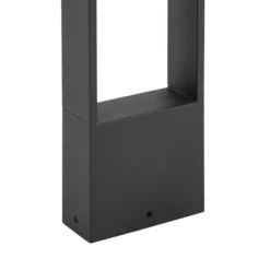 Bolardo luminoso LED Arcchio Kovato, altura 60 cm, gris oscuro, IP65