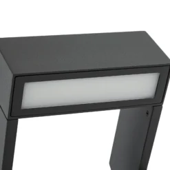 Bolardo luminoso LED Arcchio Kovato, altura 60 cm, gris oscuro, IP65