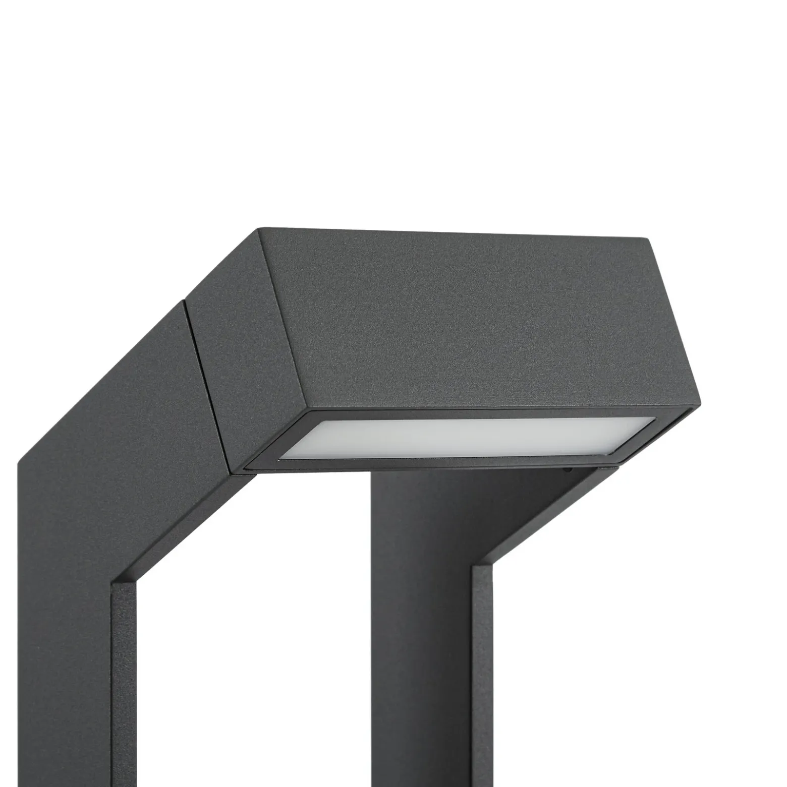 Bolardo luminoso LED Arcchio Kovato, altura 95 cm, gris oscuro, IP65
