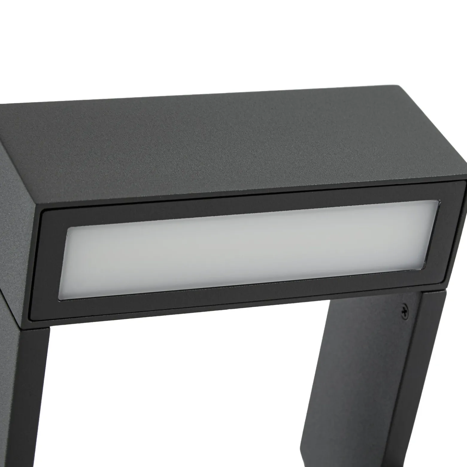Bolardo luminoso LED Arcchio Kovato, altura 95 cm, gris oscuro, IP65