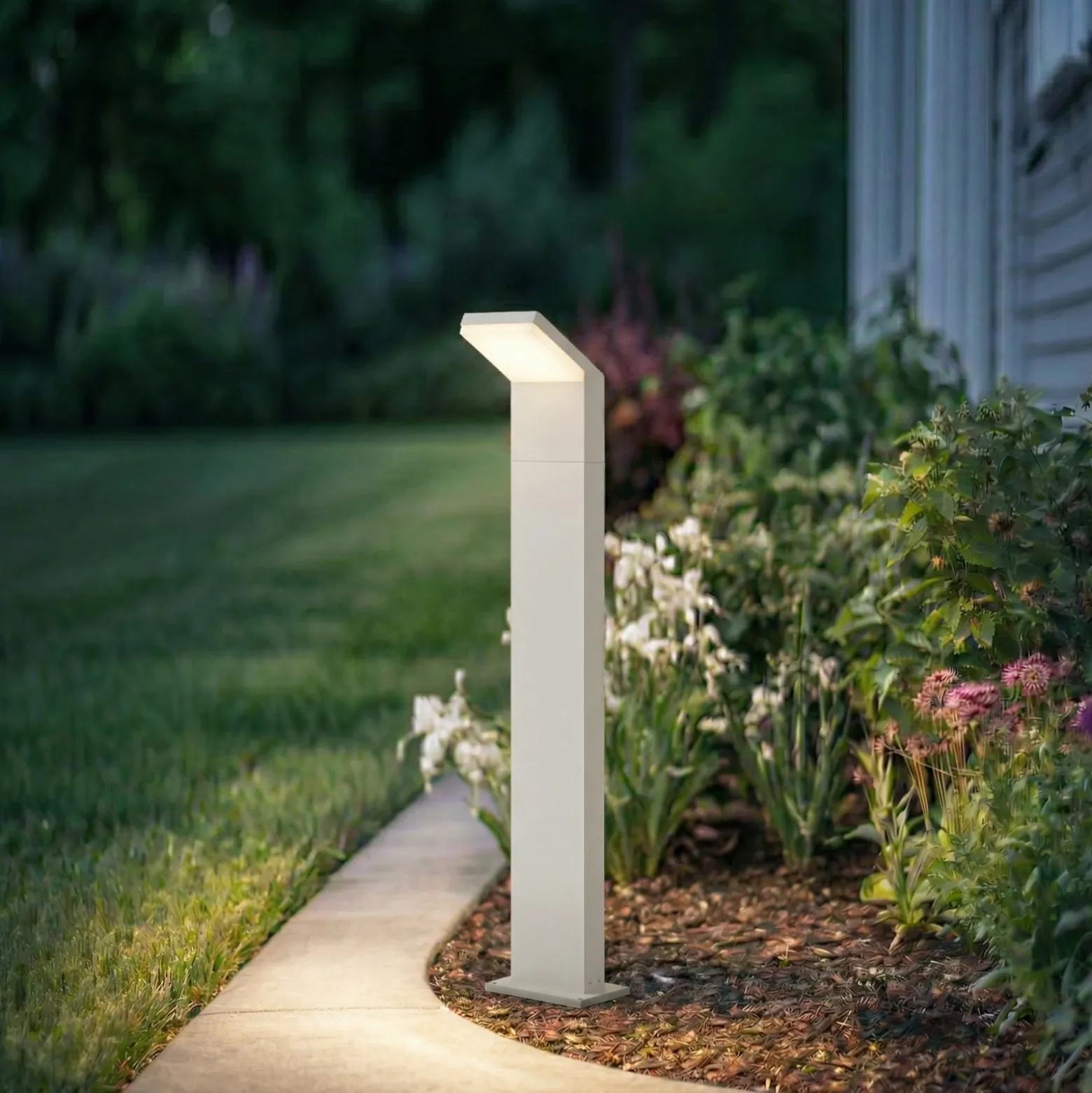 Bolardo luminoso LED Arcchio Yolena, 100 cm, blanco, IP65