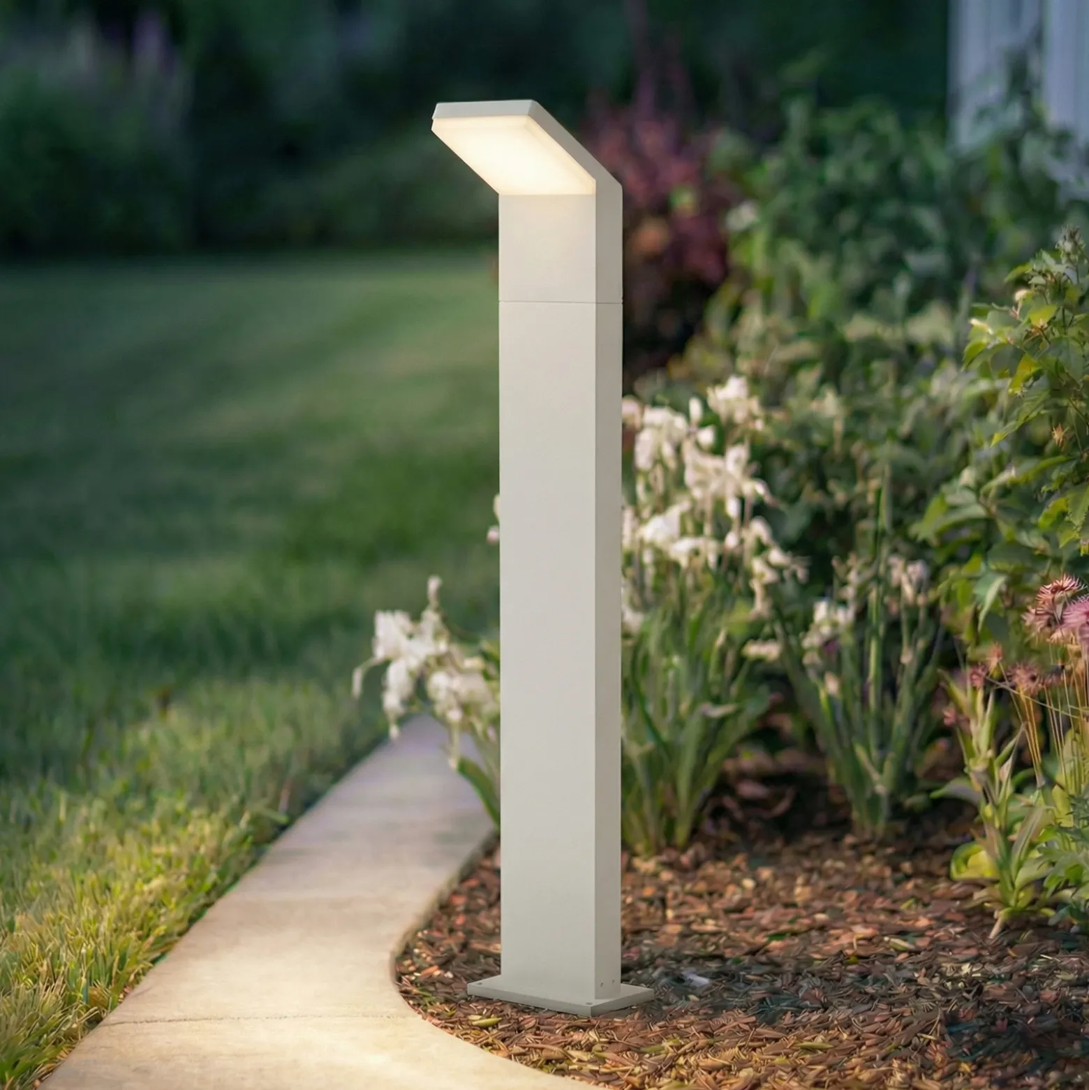 Bolardo luminoso LED Arcchio Yolena, 100 cm, blanco, IP65