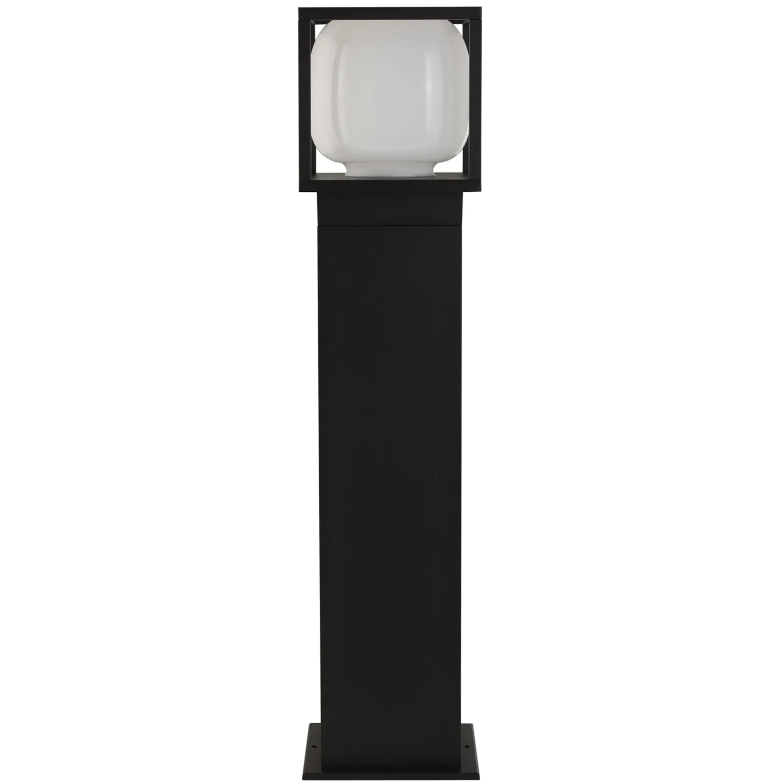 Bolardo luminoso LED Athens, IP54, negro, altura 65 cm, metal
