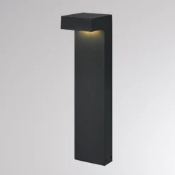 Bolardo luminoso LED ATO, altura 45 cm, DALI, antracita, IP65, metal