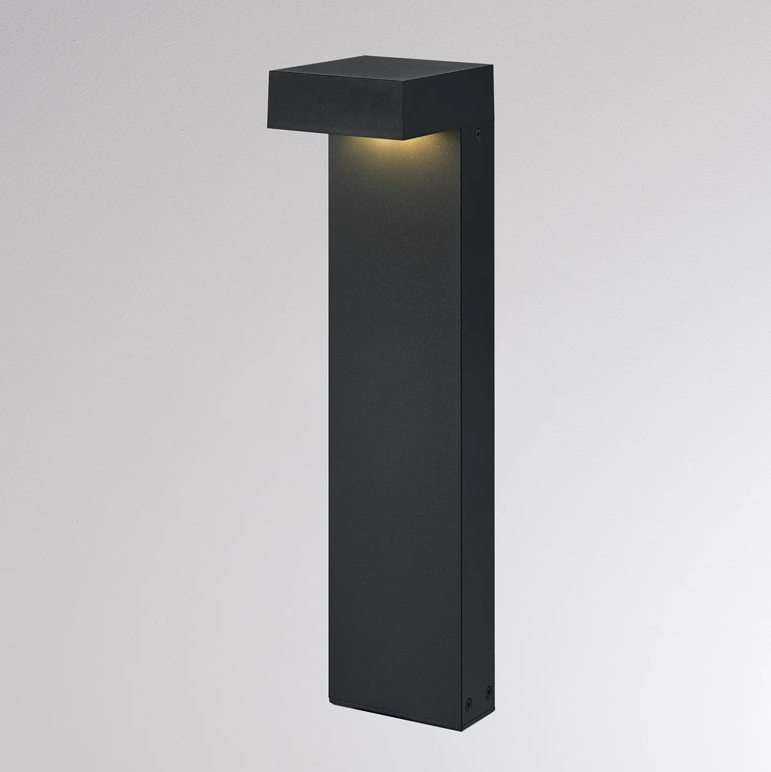 Bolardo luminoso LED ATO, altura 45 cm, DALI, antracita, IP65, metal