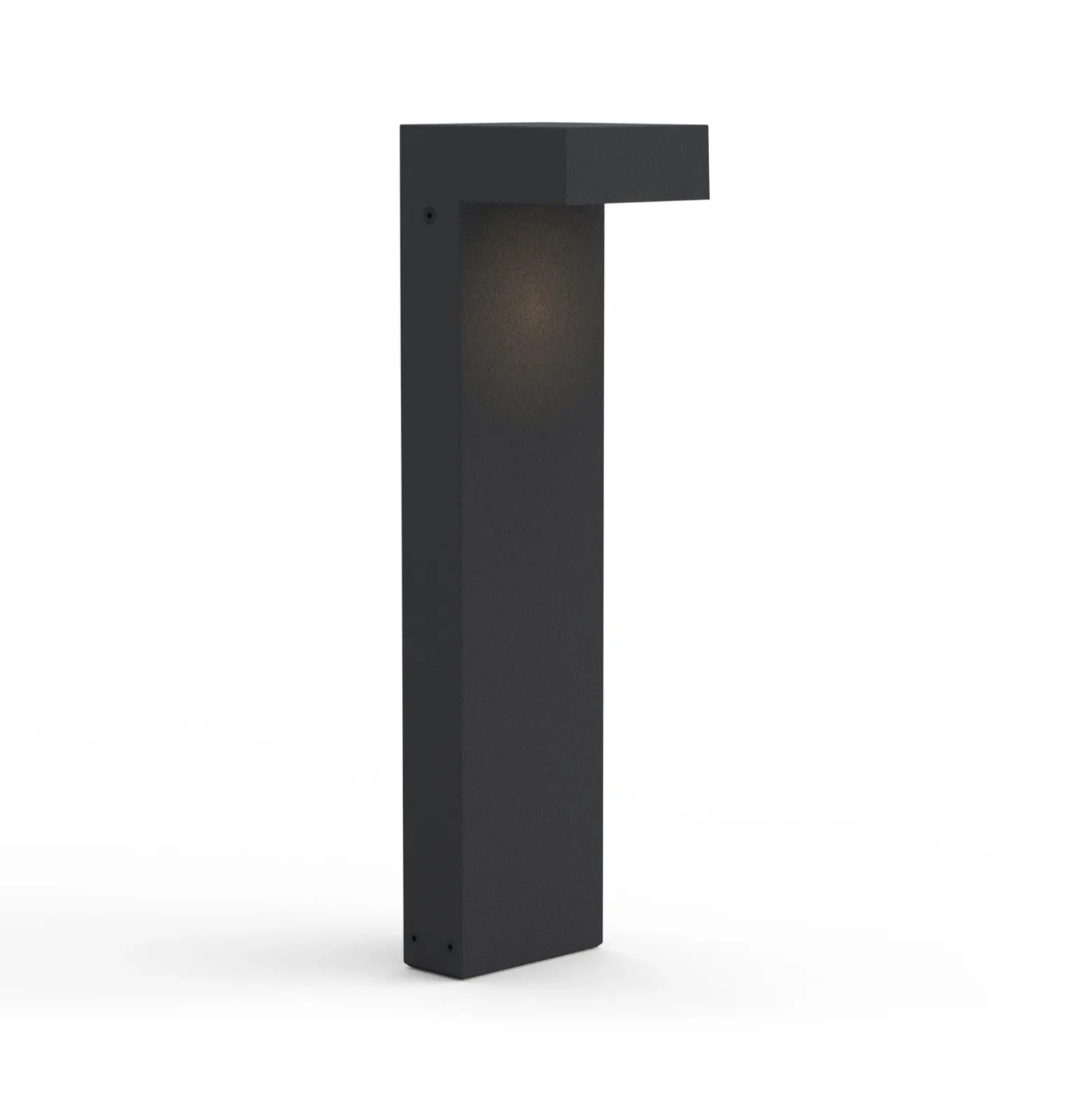 Bolardo luminoso LED ATO, altura 45 cm, DALI, antracita, IP65, metal