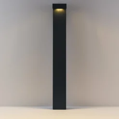 Bolardo luminoso LED ATO, altura 85 cm, encendido/apagado, color antracita,