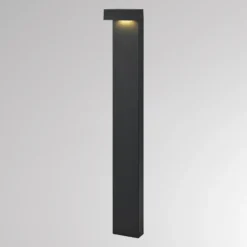 Bolardo luminoso LED ATO, altura 85 cm, DALI, color antracita, IP65, metal