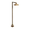 Bolardo luminoso LED Aura Disk, 80 cm x 19,5 cm, latón antiguo