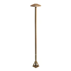 Bolardo luminoso LED Aura Frame, altura 100 cm, latón antiguo, IP65