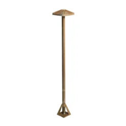 Bolardo luminoso LED Aura Frame, altura 80 cm, latón antiguo, IP65