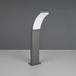 Bolardo luminoso LED Beja, antracita, aluminio, altura 60 cm