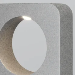 Bolardo luminoso LED BETONE, altura 74 cm, gris, efecto cemento, IP65