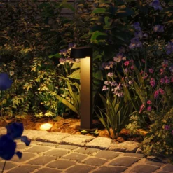 Bolardo luminoso LED Capea de Paulmann, color antracita, altura 50 cm, IP44
