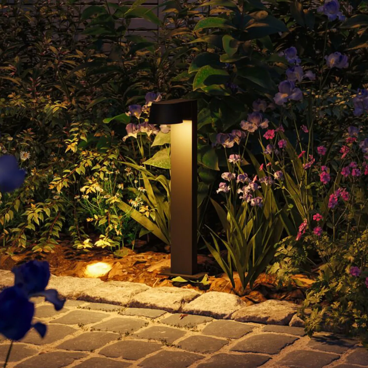 Bolardo luminoso LED Capea de Paulmann, color antracita, altura 50 cm, IP44