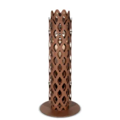 Bolardo luminoso LED Charlotte, acero Corten, altura 63 cm, IP65