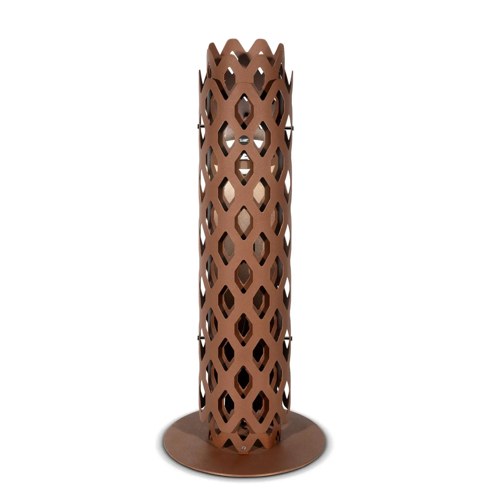 Bolardo luminoso LED Charlotte, acero Corten, altura 63 cm, IP65