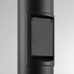 Bolardo luminoso LED CIRC, DALI, toma de corriente, antracita, 82 cm, IP65