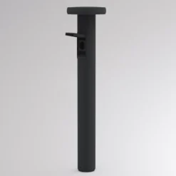 Bolardo luminoso LED CIRC, DALI, toma de corriente, antracita, 82 cm, IP65