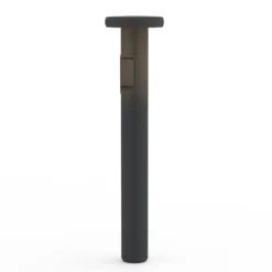 Bolardo luminoso LED CIRC, DALI, toma de corriente, antracita, 82 cm, IP65