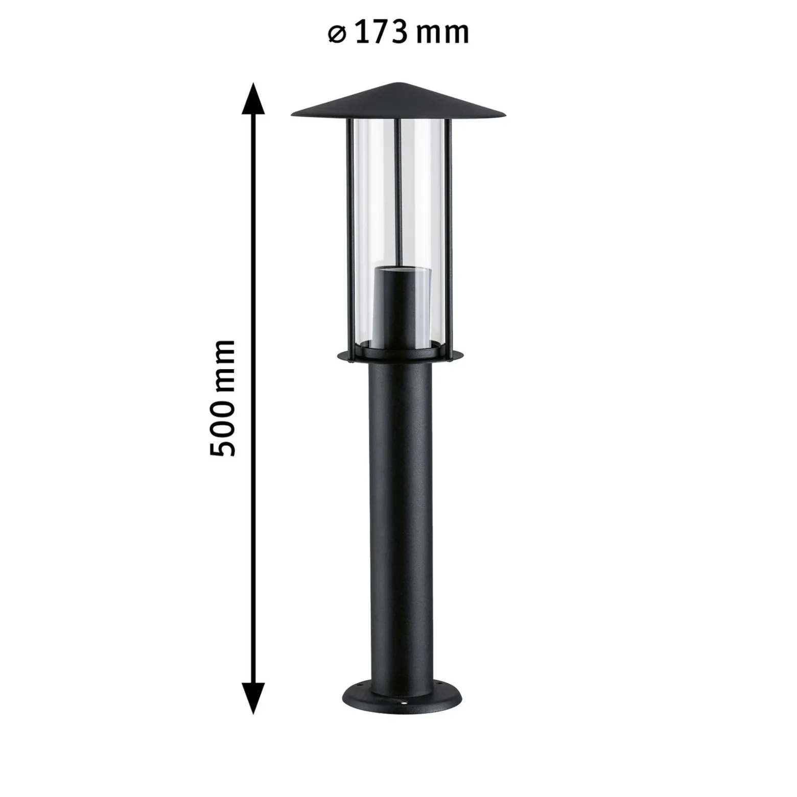 Bolardo luminoso LED Classic de Paulmann, altura 50 cm, IP44, 2.200 K